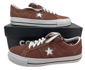 Converse One Star Pro Ox Low Top White Suede RED OAK A02945C Men's Size 9.5 - Picture 1 of 7