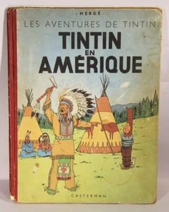 1949 Tintin En Amérique B3 Dos Rouge French Comics BD Bande Dessinée L018677 - Picture 1 of 24