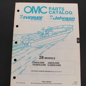1990 OMC Evinrude Johnson 28  Models Parts Catalog - Picture 1 of 3