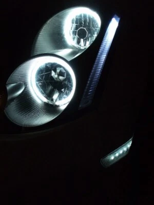 Anillo de halo Dream Color Chasing RGB 4 para Infiniti G35 cupé 2003-2005 flash DRL Foto 1 de 4