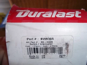 Door Window Switch DURALAST P/N SW-8365 OR 66-0345 - Picture 1 of 3