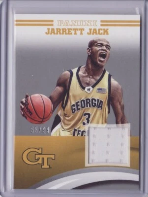 Camiseta deportiva Panini Collegiate Georgia Tech 2016 plateada Jarrett Jack/99 - plana S/H Foto 1 de 3