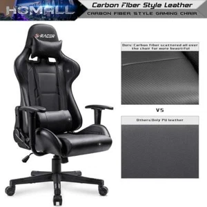 Silla Gaming Homall Verde, Silla de Oficina Respaldo Alto Silla de Computadora Escritorio de Cuero - Imagen 1 de 8