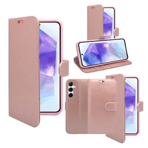 For Samsung Galaxy A55 5G Phone Case Wallet Flip PU Leather Kickstand Card Cover - Picture 1 of 48