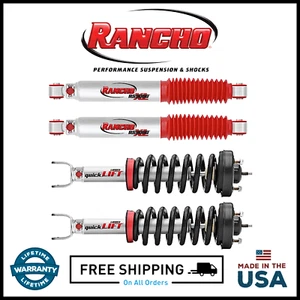Rancho quickLIFT Front Rear Shock Absorbers Fits 2009-2018 Dodge Ram 1500 4WD - Picture 1 of 5