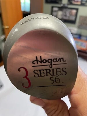 PALO DE GOLF CABEZA DE ACERO 3 MADERA DERECHA EJE DE ACERO HOGAN SERIE 56 VINTAGE Foto 1 de 4