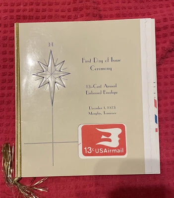 US FDC #UC47 USPS Ceremony Program 1973 Memphis TN Dove Bird - Image 1 of 2