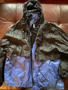 Vintage Speedo Swimmer Warmup Jacket Blue/Black Size L Retro Track - Picture 1 of 6