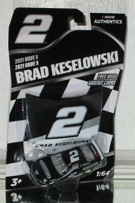 2021 BRAD KESELOWSKI #2 FREIGHTLINER NASCAR AUTHENTICS WAVE 5 1/64 CAR W/HOOD  - Image 1 of 2