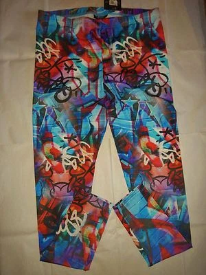 TOPSHOP 多印花紧身裤,风格 16P12D MUL,尺寸 US 10(英国 14),全新带标签   — 第 1/4 张图片