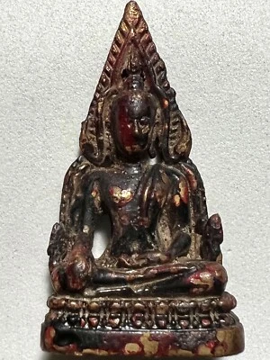 PHRA BUDDHACHINARAJ LP RARE OLD THAI BUDDHA AMULET PENDANT MAGIC ANCIENT IDOL#63 - Image 1 of 4