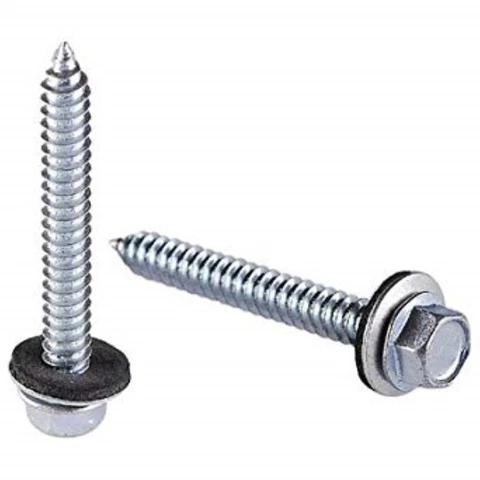 Grip-Rite NHWNW92001 Steel Silver Hex Head Indoor Sheet Metal Screw #9 x 2 L in Cover