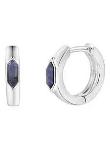 Xenox XS91532 Damen Creolen Sterling-Silber 925 blau