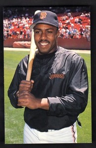 1989 BARRY COLLA Kevin Mitchell GIANTS UNSIGNED 3-1/2 x 5-1/2 PHOTO POSTCARD #17