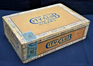 Vintage City Club Cigar Box - Marks - See Photos (100) - Picture 1 of 15