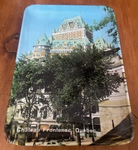 Melamine Trinket Tray Dish Jewelry Scenic Chateau Frontenac, Quebec by MB Italy - Picture 1 of 3