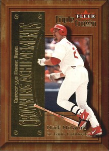 2001 Fleer Triple Crown Crowning Achievements #2 Mark McGwire