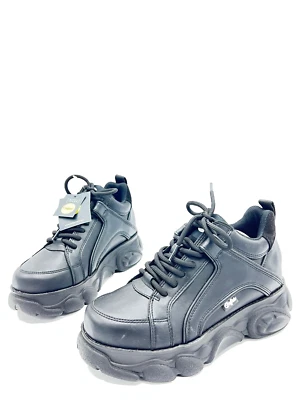 Buffalo Corin Zapatillas Altas Negras Para Mujeres T.38 US.7 1/2 UK.5 - Imagen 1 de 4