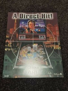 Dirty Harry - Williams Pinball ORIGINAL Flyer Promotional