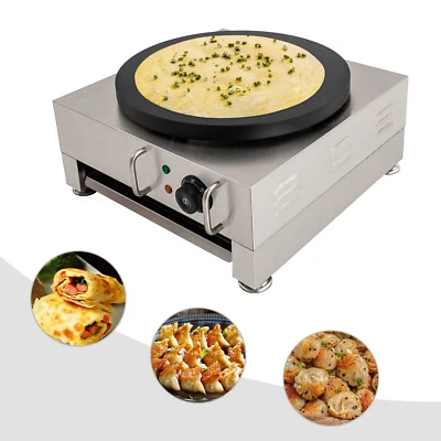 2800W 15.75" Commercial Nonstick Electric Pancake Crepe Machine Baker Maker - Image 1 of 4