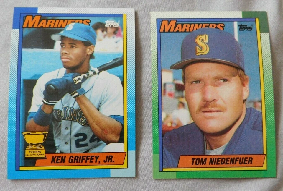 1990 Topps Seattle Mariners Baseball Card Pick one - Image 1 of 1