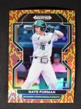 2022 Prizm Draft Picks Baseball Base Snake Skin #PDP121 Nate Furman /25