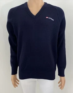 Queensland Rail L / 18 Hard Yakka Navy 50% Wool / Acrylic Jumper Pullover Train - Picture 1 of 14