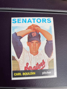 DCC: 1964 Topps Carl Bouldin Washington Senators #518 NM