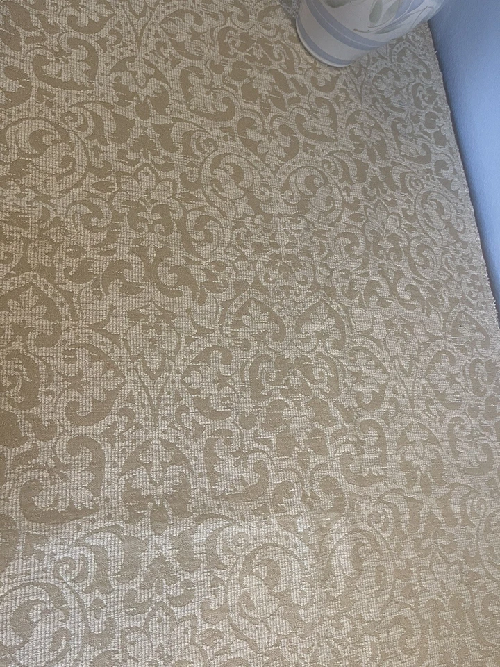 Robert Allan Gold Damask Upholstery Fabric, 4.15 yards 65" width new mint lovely - Image 1 of 4
