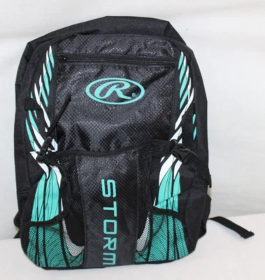 Mochila Rawlings Storm verde menta bolsa de equipo bola en T softbol múltiples bolsillos Foto 1 de 4