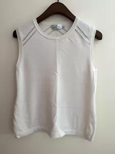 CASHMERE Knit Vest TOP Size M - Picture 1 of 5