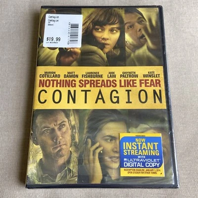 Contagion (DVD 2011) Virus Thriller Steven Soderbergh Matt Damon Fishburne Law + - Image 1 of 4