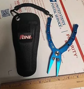 P-Line Pline Adaro 6.5" Junior Split Ring Pliers & Side Cutter, Sheath, Blue - Picture 1 of 6
