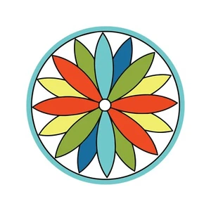 Pennsylvania Dutch Hex Schild - Design 21 - Wandtattoo - Innen oder Außen - Bild 1 von 1