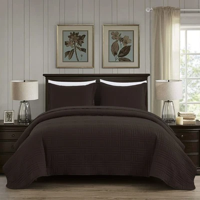 Juego de colcha edredón de gran tamaño Chezmoi Collection 3 piezas (15 colores) Foto 1 de 4