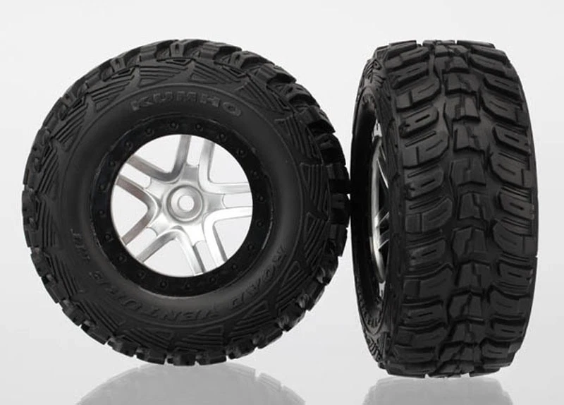 Traxxas Reifen auf Felge KUMHO Slash 4x4 schw/satin #TRX6874 - Bild 1 von 1