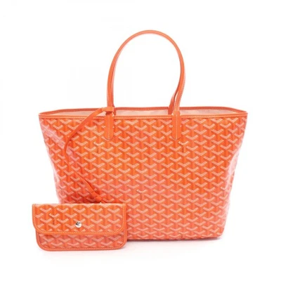 Bolsa tote GOYARD Saint Louis PM lona laranja branca multicolorida usada feminina - Imagem 1 de 4