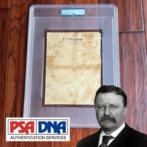 THEODORE ROOSEVELT * PSA * Autogramm AUSBLICK Brief signiert 1910 Teddy Präsident - Bild 1 von 6