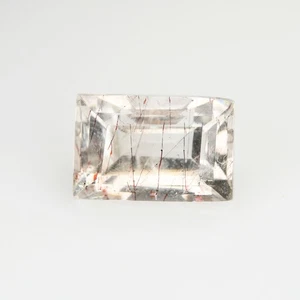 3.63ct Fair Perfect Rectangle 10.5 x 7 MM 100%Natural Brazil STRAWBERRY QUARTZ ! - Picture 1 of 5