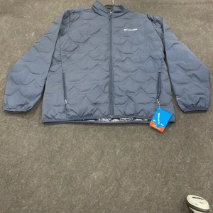 COLUMBIA Walker Mill FS Heat Seal Jacket Men's Size L Navy - Picture 1 of 8