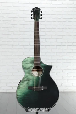 Ibanez AEWC32FMGSF Acoustic-electric Guitar - Dark Green Sunset Fade - Image 1 of 4