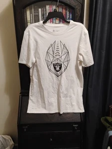 Las Vegas Raiders Nike White Diamond Graphic T-shirt Size Medium - Picture 1 of 5