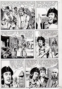 ESSEGESSE - Tavola originale Il Comandante Mark n.53 Il Totem dei Cayugas p.22 - Picture 1 of 1