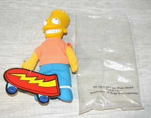 The Simpsons Bart Toy Vintage 1990 Burger King Neu Etikett OVP - Bild 1 von 9