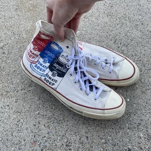 Converse Chuck Taylor All Star High Top Andy Warhol Collab Campbell Soup taglia 10,5 - Foto 1 di 10