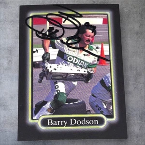 Barry Dodson ALL PRO 1st TEAM 1990 MAXX #112 VINTAGE NASCAR CHAMP signed card - Picture 1 of 1