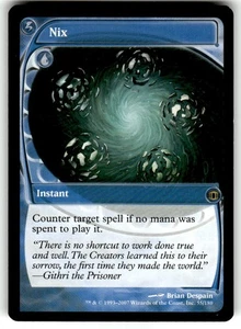 MTG Magic the Gathering Card - 1X Nix - Future Sight - Rare - Picture 1 of 2