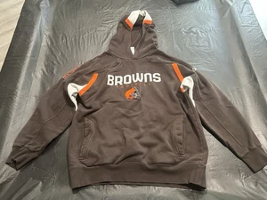 Cleveland Browns NFL Football Reebok Men’s Hoodie LG Used - Picture 1 of 3
