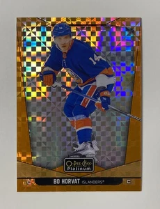 2024-25 UD OPC Platinum ORANGE CHECKERS BO HORVAT 5/25 - Picture 1 of 2