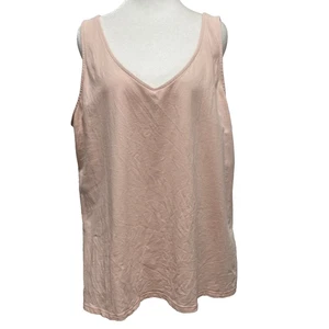 j jill Perfect Reversible Tank 3X Pale Pink Sleeveless Top Comfort Stretch Relax - Picture 1 of 9